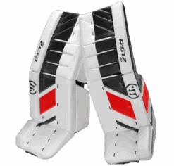 Warrior Ritual GT2 Senior Goalie Pads (w/ Knee Pads) -Hockey Equipage Store warrior ritual gt2 senior goalie pads white black red