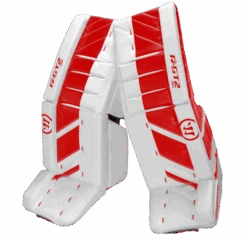 Warrior Ritual GT2 Senior Goalie Pads (w/ Knee Pads) -Hockey Equipage Store warrior ritual gt2 senior goalie pads white red